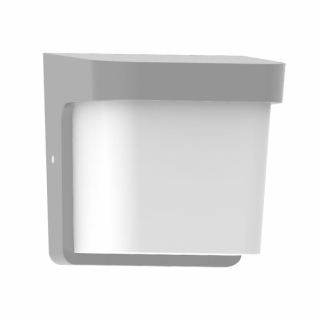 Aplique Exterior Agar 1xe27 Gris Ip65 Policarbonato 17x17x14 Cm