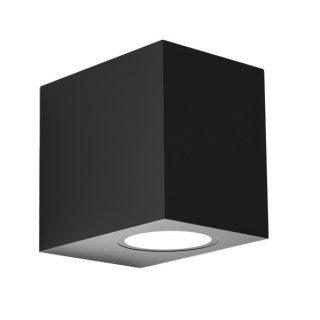 Aplique Exterior Alce 1xgu10 Negro Ip44 8x7x9 Cm