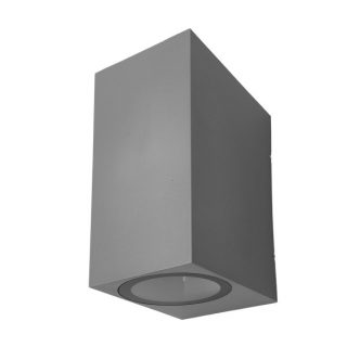 Aplique Exterior Alce 2xgu10 Gris Ip44 14,7x7x9 Cm