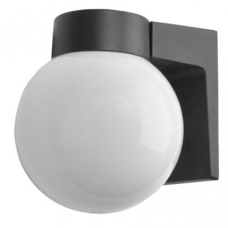 Aplique Exterior Aluminio Procyon 1xe27 Negro  18x15x18 Cm  Ip4