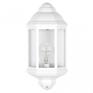 Aplique Exterior Aluminio Shaula 1xe27 Blanco Ip44 36,5x16,5x9,5 Cm