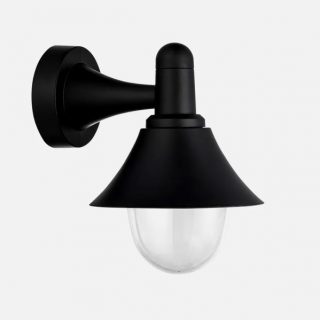 Aplique Exterior Mentol 1xe27 Negro Ip44 Policarbonato 25x18,1x23,2 Cm