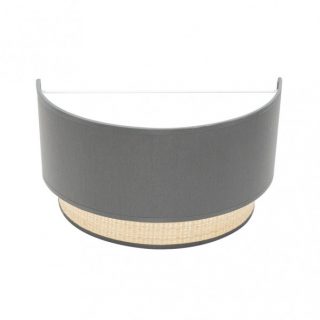 Aplique Kandy 1xe27 Natural/gris 17x30x15 Cm