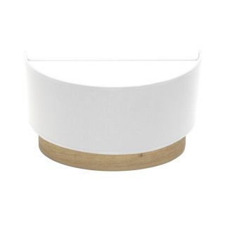 Aplique Tatiana 1xe27 Blanco-madera Clara 17x30x15 Cm