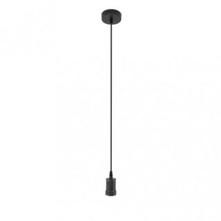 Arm.colgante Puja 1xe27 Negro Regx10x10 Cm