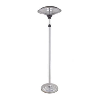 Calefactor Exterior C/pie Koel 2000w Plata 2potencias Antivuelco Ip34 200x60x60 Cm