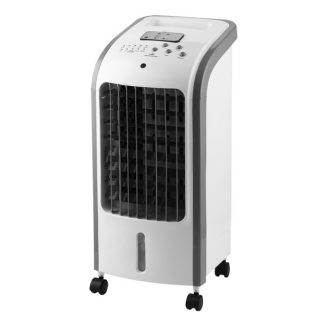 Climatizador Evaporativo Nirvana Blanco 80w 3vel 4litros Oscilante,acumulador De Frio,remoto,temporizador 57x26x24cm