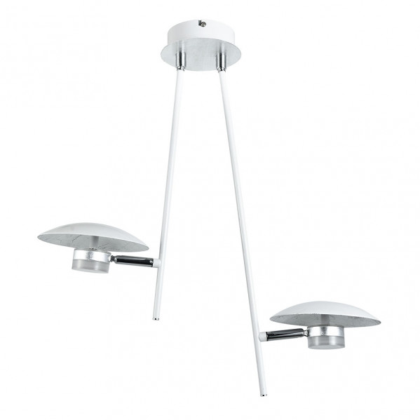 Colgante Ciudad Del Cabo 2l 12w 4000k Blanco/plata 1080 Lm 52x49x15 Cm Dirigible Y Orientable