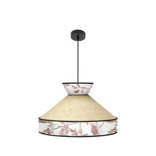 Colgante Constantinopla 1xe27 Beis/rojo Regx50x50cm