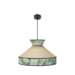 Colgante Constantinopla 1xe27 Beis/verde Regx50x50cm