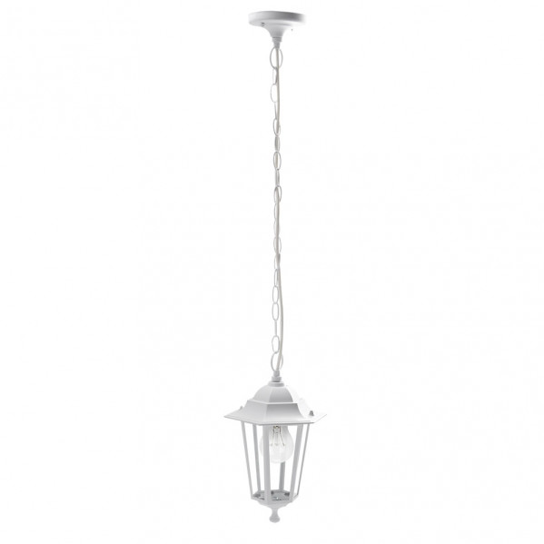 Colgante Exterior Aluminio Auriga 1xe27 Blanco Regx17x17 Cm Ip44