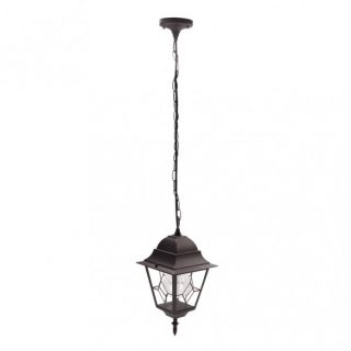 Colgante Exterior Aluminio Bootes 1xe27 Marron Regx18,5x18,5 Cm Ip44