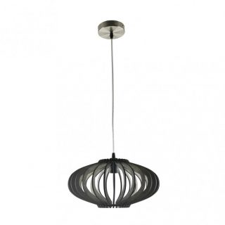 Colgante Sapelli 1xe27 Madera Cafe Regx35x35 Cm