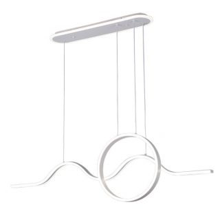 Colgante Year Blanco 177w 3000-4000-6000k 15756lm  C/luz Ambiente Remoto Y Reg.intensidad Regx120x15cm