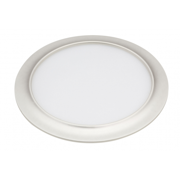 Downlight 20w 3000k Trevor Perla Plata 1600lm 1,5x23x23cm Corte 21d
