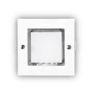 Downlight Empot. Cuad. Mini Down Blanco1xe27 Bombilla Bajo Cons. Incluida 11w 7,7x12x12cm Corte 10,8x10,8cm