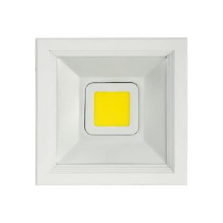 Downlight Cuad. Poseidon Led 20w 2000lm Blanco 19x19x8 6500k