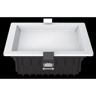Downlight Led Intego Pro Cuadrado 26w 1490lm 7x18x18 Cm Blanco 6400k Corte 15,5x15,5 Cm
