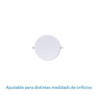 Downlight Led Smd Migmatita 9w 6500k Blanco 900lm 2x9x9 Cm Corte Ajustable (5-7,5)