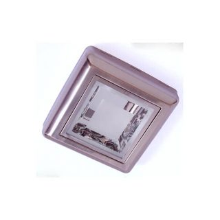 Downlight Sup. Cuadrado 2xe27 Niquel 6x25x25  Cm