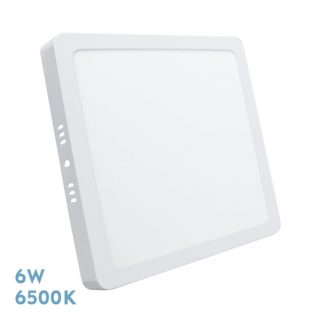 Downlight Superficie Cuadrado Selenita 6w 6500k Blanco 540 Lm 2,8x12x12 Cm