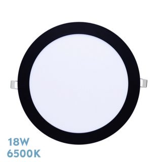 Downlight Tanzanita 18w 6500k Negro 1620lm 1,3x21,8x21,8 Cm Corte 20,5d