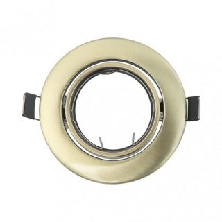 Empotrable  Orient. Magura 1xgu10  Red.cuero  2,5x9x9 Cm Corte 6 Portalamparas Incluido