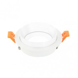 Empotrable Orient.son Doong 1xgu10 Redondo Blanco 1,5x9,2x9,2 Cm 8 De Corte.c/portalampara