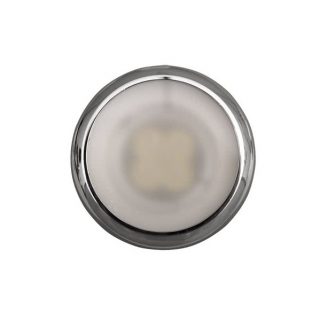 Empotrable Delta Cromo Redondo 1xgu10 4x9x9cm  Corte7,4D C/difusor Y Porta Lámpara Cerámica Incluido