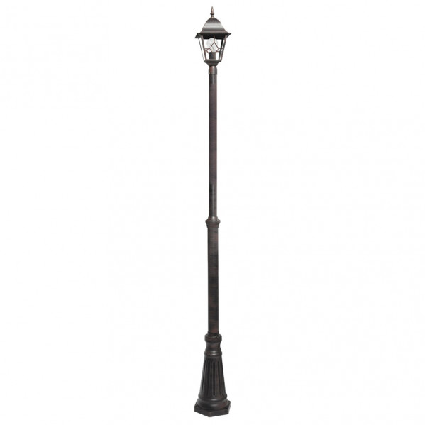 Farola Exterior Aluminio Bootes 1xe27 Marron Ip44 220x18x18 Cm