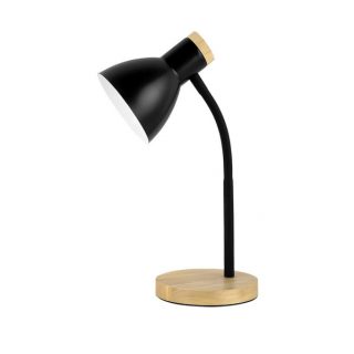 Flexo Epiro 1xe27 Negro/haya 40x15x15cm