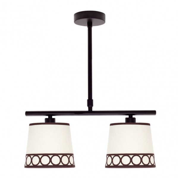 Lampara Dalia 2xe14 Beis/marrón Regx40x16 Cm