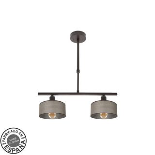Lampara Gilda 2xe14 Marron Regx43x14 Cm
