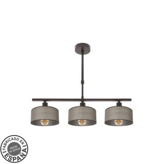 Lampara Gilda 3xe14 Marron Regx55x14 Cm