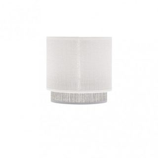 Pantalla Lampara Kenya E14 Blanca/gris 14Dx12dx14h