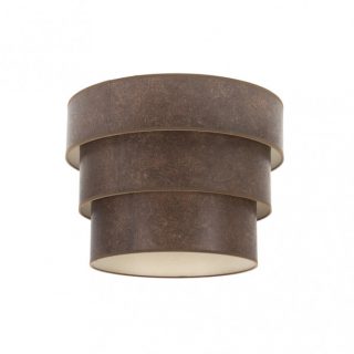 Pantalla Colgante Triple Smile E27 Oxido 40dx20dx26h