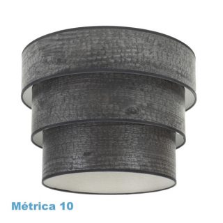 Pantalla Colgante Triple Smile M10 Madera Negra 50dx40dx28h