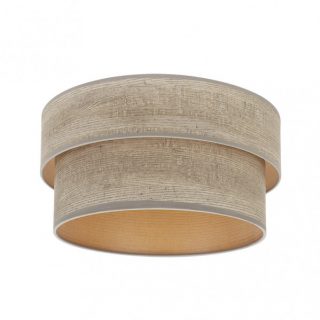 Pantalla Pie Salon Smile E27 Madera Gris 40dx35dx21h