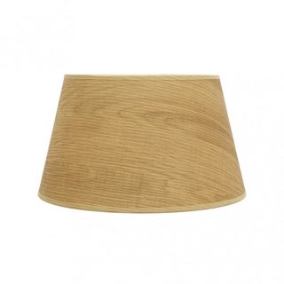 Pantalla Salma E27 Madera Clara 40dx30dx25h Conica Abierta