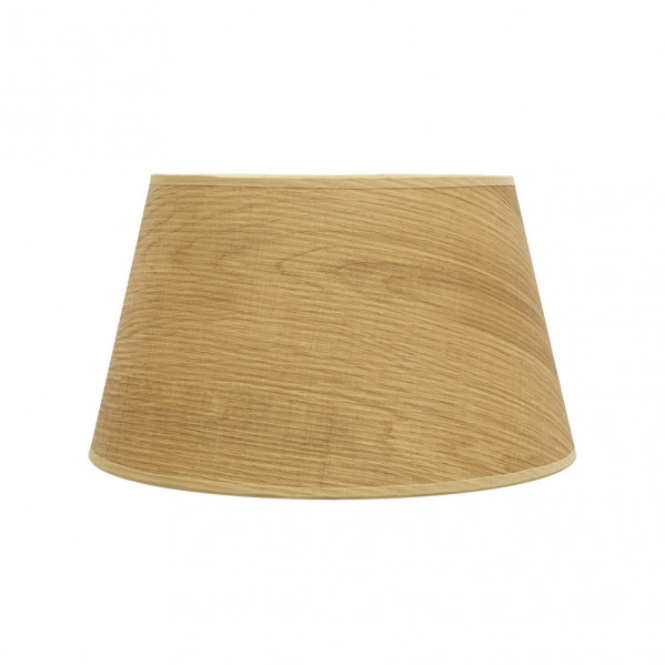 Pantalla Salma E27 Madera Clara 40dx30dx25h Conica Abierta