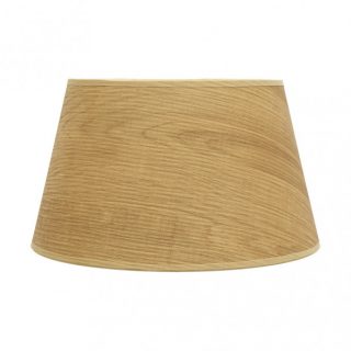 Pantalla Salma E27 Madera Clara 45dx35dx30h Conica Abierta
