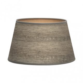 Pantalla Salma E27 Madera Gris 45dx35dx30h Conica Abierta