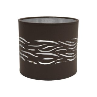 Pantalla Sobremesa Niebla 1xe14 Marron-plata 17Dx17dx15h