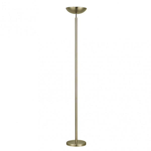 Pie De Salon Luyten 2xe27 Cuero 180x27x27 Cm