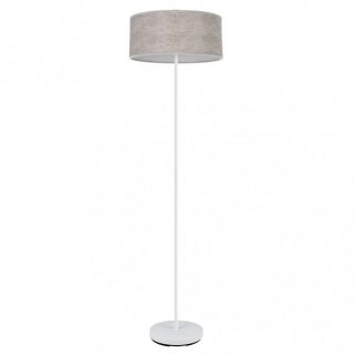 Pie Salon Jerte 1xe27  Blanco/cemento Gris 165x40x40 Cm
