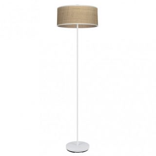 Pie Salon Jerte 1xe27  Blanco/natural 165x40x40 Cm