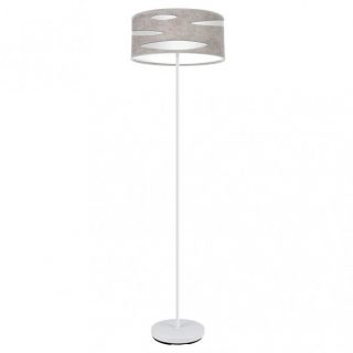 Pie Salon Odra 1xe27 Blanco/cemento Gris 165x40x40 Cm