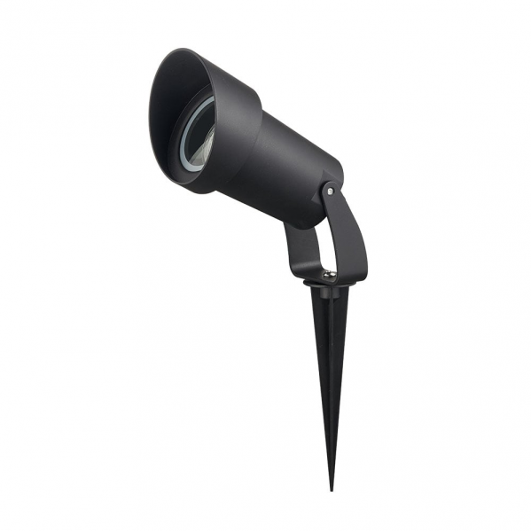 Pincho Exterior Clavos 1xgu10 Negro 22,8x8,6dpolicarbonato Ip65