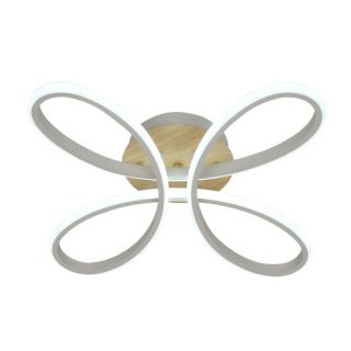 Plafon Bandeira 104w 3000-4000-6500k Blanco/haya 11440  Lm C/remoto,memoria Y Reg.intensidad 12x42,5x42,5cm