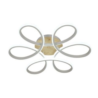 Plafon Bandeira 130w 3000-4000-6500k Blanco/haya 14300  Lm C/remoto,memoria Y Reg.intensidad 12x61x61cm